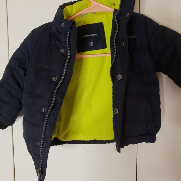 Calvin klein jeans infant boys coat.sz.12 mths.condtion.used like new.exelent . - Picture 2 of 7